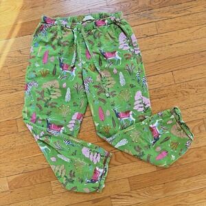 Print Fresh Pajama Pants XS Green